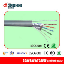 Linan Dongsheng cable de suministro de fábrica con 4 pares CCA / Cu Cat5e FTP Cable